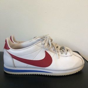 Womens 9.5 Nike Cortez Shoes Red (Varsity Red)/White/Blue (Varsity Blue)